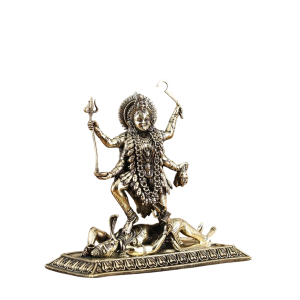 Brass Superfine Intricate Mahakali Idol | 6.5" Sacred Art | 800g Divine Masterpiece | Detailed Temple Beauty | Jaipurio